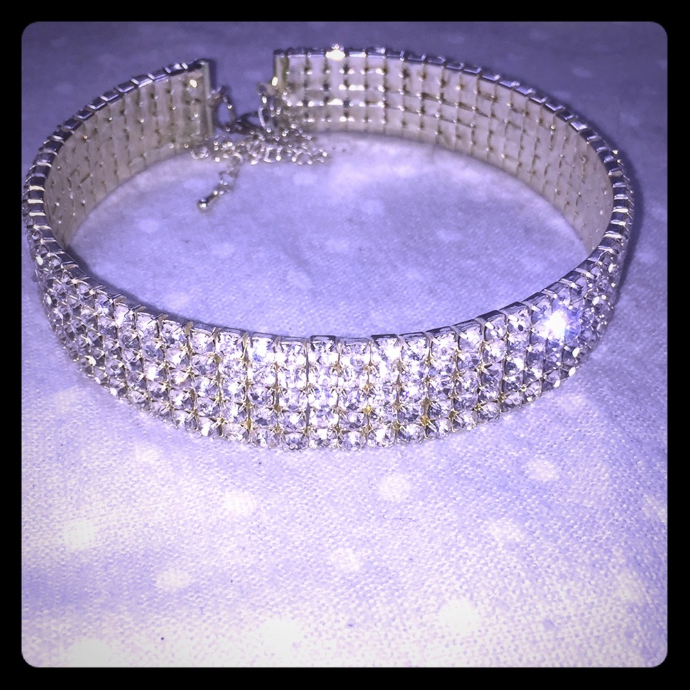 Rhinestone Choker Necklace